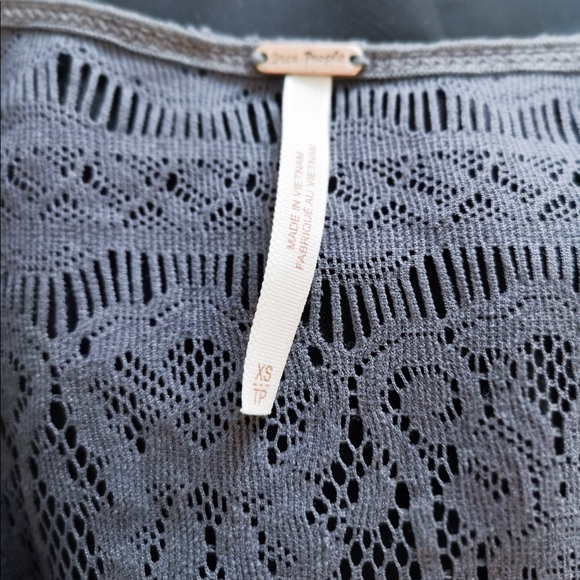 MOVING SALE free people grey lace dress - Picture 4 of 5